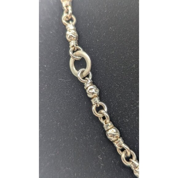 Sterling Silver Necklace Designer Matsu All Gravelle Necklace - Picture 13 of 16